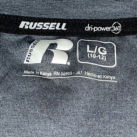 Russell - Athletic Long Sleeve Shirt - Gray - L - Picture 4 of 5